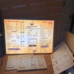 menu quán cafe