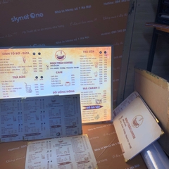 menu quán cafe