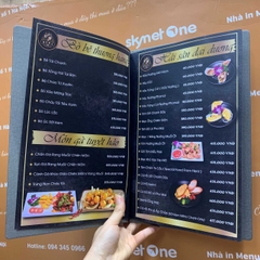 Menu nhà hàng
