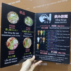 Menu nhựa