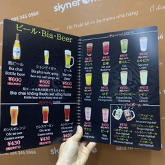 Menu nhựa