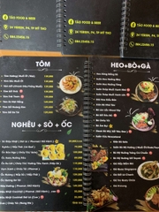 Menu quán ăn