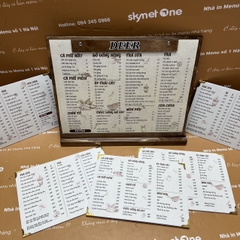 Menu quán nước