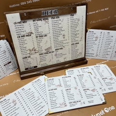 Menu quán nước