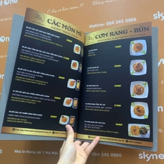 Menu  nhà hàng