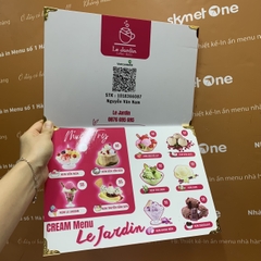Menu quán kem