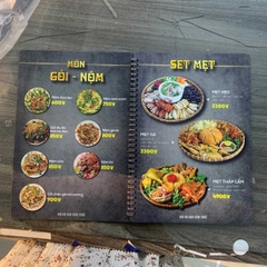 Menu nhà hàng