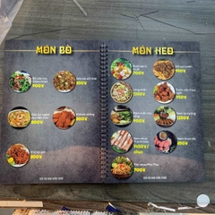 Menu nhà hàng
