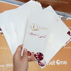 Menu tiệm nails