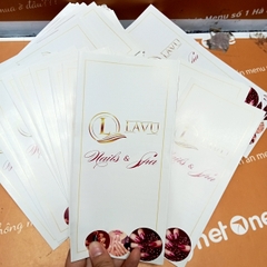 Menu tiệm nails