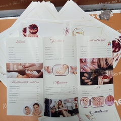 Menu tiệm nails