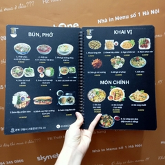 Menu quán ăn