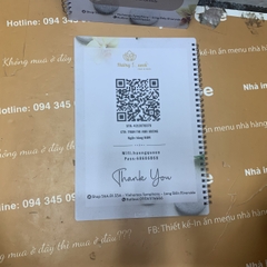 Menu tiệm spa