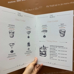 Menu quán bar