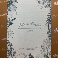 Menu giấy