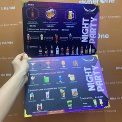 Menu nhà hàng
