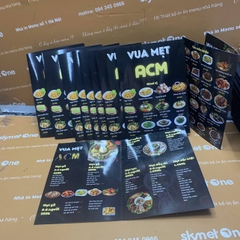 Menu giấy nilon