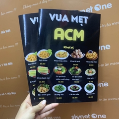 Menu giấy nilon
