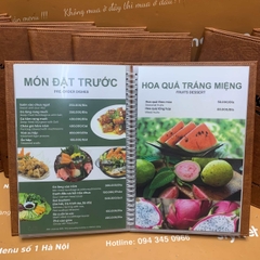 Menu nhà hàng