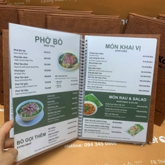 Menu nhà hàng
