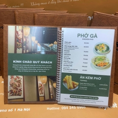 Menu nhà hàng