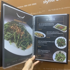 Menu nhà hàng
