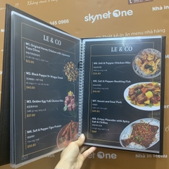 Menu nhà hàng
