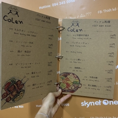 Menu nhà hàng, quán ăn