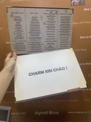 Menu khung gỗ