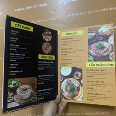 Menu chống nước