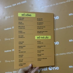 Menu chống nước