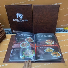 Menu bìa da nâu