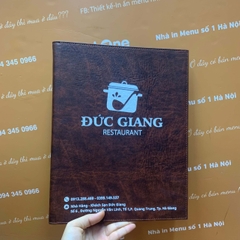 Menu bìa da nâu