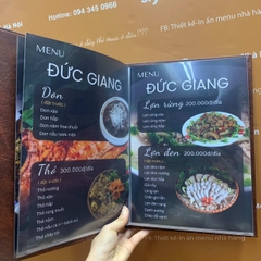 Menu bìa da nâu