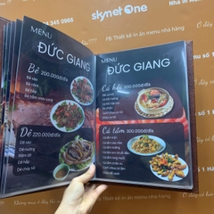 Menu bìa da nâu