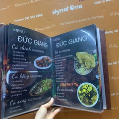 Menu bìa da nâu