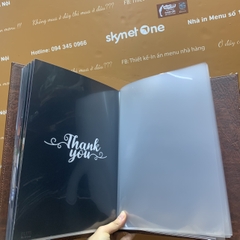 Menu bìa da nâu