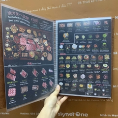 Menu bìa da nâu