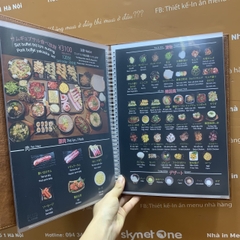 Menu bìa da nâu