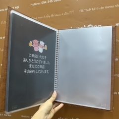 Menu bìa da nâu