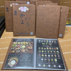Menu bìa da nâu
