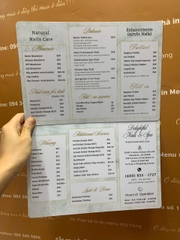 menu spa