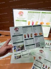 menu trà sữa