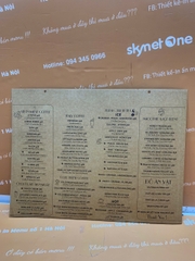 menu cafe