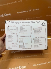 menu cafe