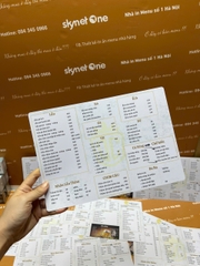 menu nhà hàng