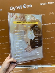 menu spa