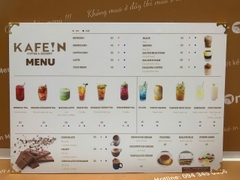 menu cafe