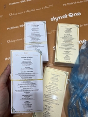 menu thiệp cưới