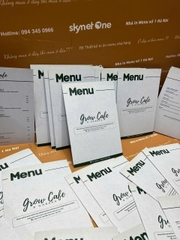 menu cafe